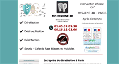 Desktop Screenshot of cafards-souris-paris.com